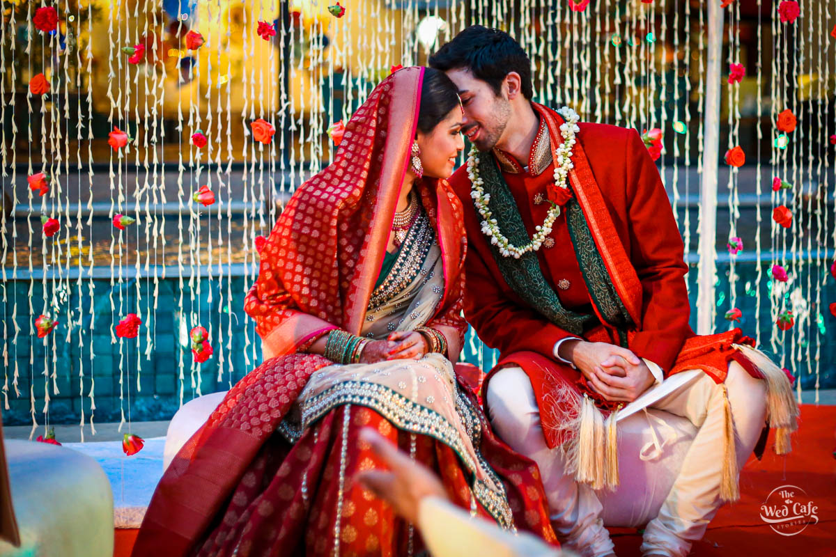 Wedding couple poses for photoshoot - Yours Photographer